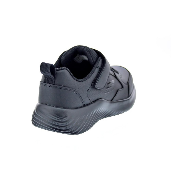 Zapatillas Skechers zapatos Niño modelo Colegial Bounder Negro Velcro