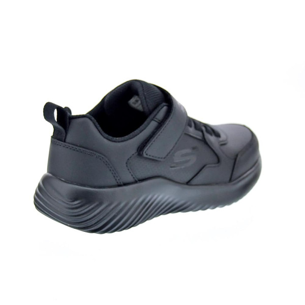 Zapatillas Skechers zapatos Niño modelo Colegial Bounder Negro Velcro