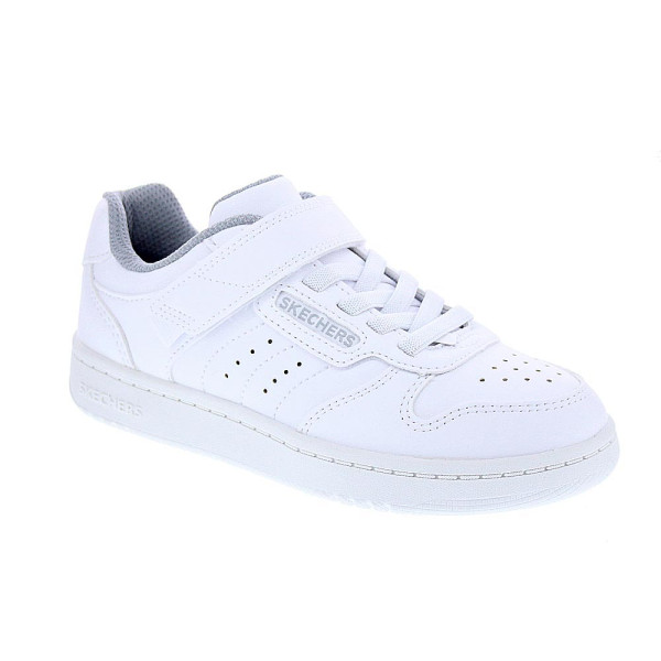 Zapatillas Skechers zapatos Niño modelo Quick Street Blanco Velcro