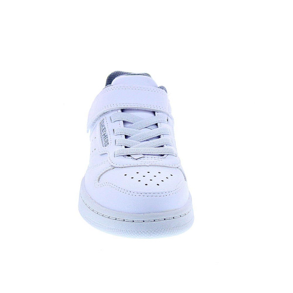 Zapatillas Skechers zapatos Niño modelo Quick Street Blanco Velcro