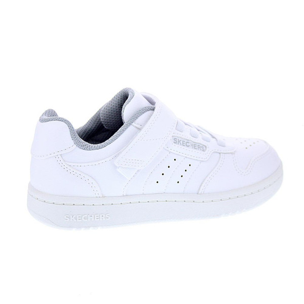 Zapatillas Skechers zapatos Niño modelo Quick Street Blanco Velcro