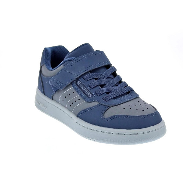 Zapatillas Skechers zapatos Niño modelo Quick Street Azul Velcro