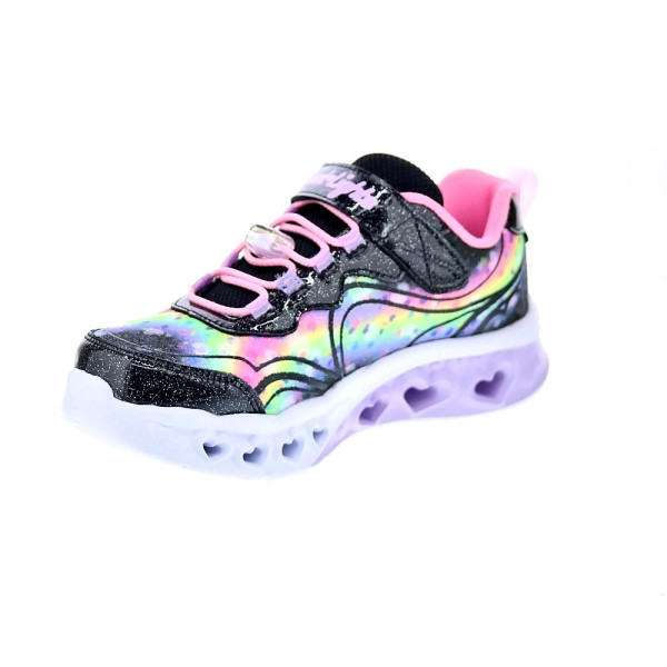 Zapatillas Skechers zapatos Niña modelo Flutter Heart Rosa Velcro