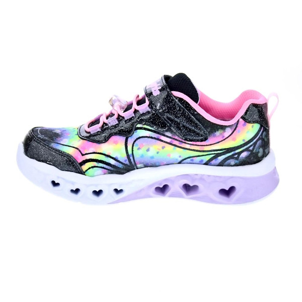 Zapatillas Skechers zapatos Niña modelo Flutter Heart Rosa Velcro