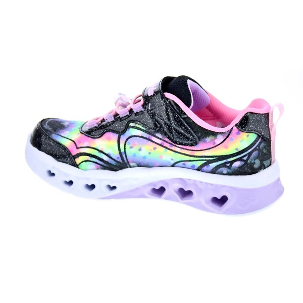 Zapatillas Skechers zapatos Niña modelo Flutter Heart Rosa Velcro