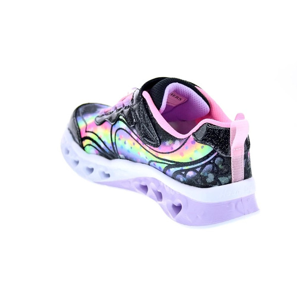 Zapatillas Skechers zapatos Niña modelo Flutter Heart Rosa Velcro