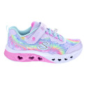 Zapatillas Skechers zapatos Niña modelo Flutter Heart Violeta Velcro