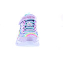 Zapatillas Skechers zapatos Niña modelo Flutter Heart Violeta Velcro