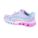 Zapatillas Skechers zapatos Niña modelo Flutter Heart Violeta Velcro