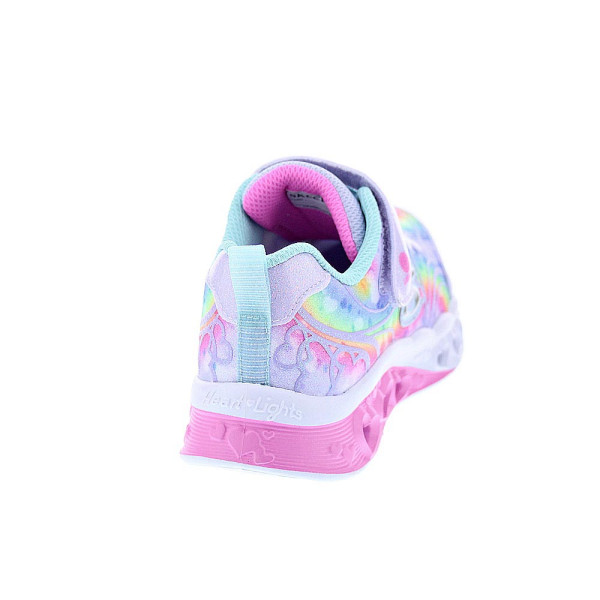 Zapatillas Skechers zapatos Niña modelo Flutter Heart Violeta Velcro