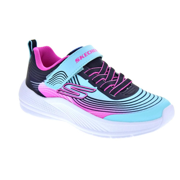 Zapatillas Skechers zapatos Niña modelo Microspec Advance Violeta Velcro