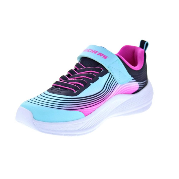 Zapatillas Skechers zapatos Niña modelo Microspec Advance Violeta Velcro