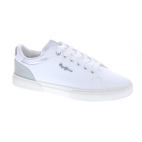 Zapatillas Pepe Jeans zapatos Mujer modelo Kenton Court Blanco Cordón