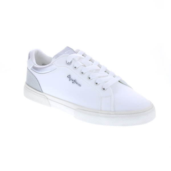 Zapatillas Pepe Jeans zapatos Mujer modelo Kenton Court Blanco Cordón