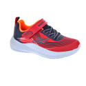 Zapatillas Skechers zapatos Niño modelo Microspec Advance Rojo Velcro