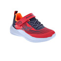 Zapatillas Skechers zapatos Niño modelo Microspec Advance Rojo Velcro