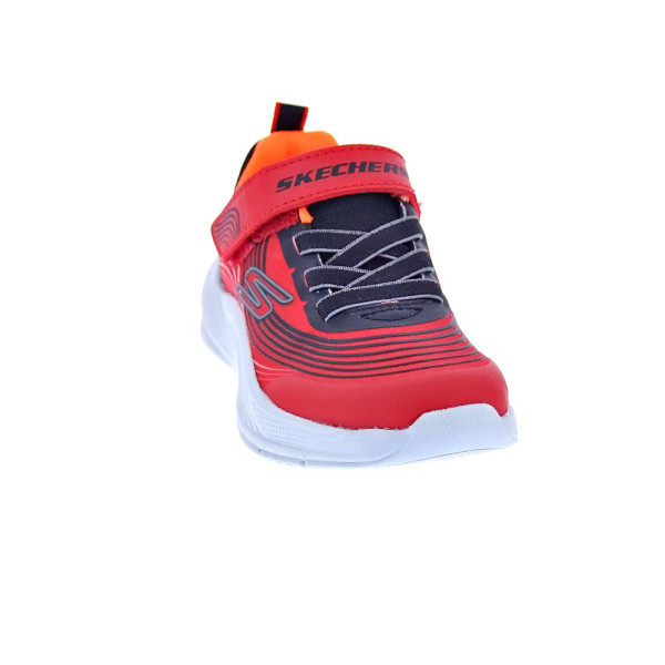 Zapatillas Skechers zapatos Niño modelo Microspec Advance Rojo Velcro