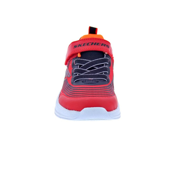 Zapatillas Skechers zapatos Niño modelo Microspec Advance Rojo Velcro