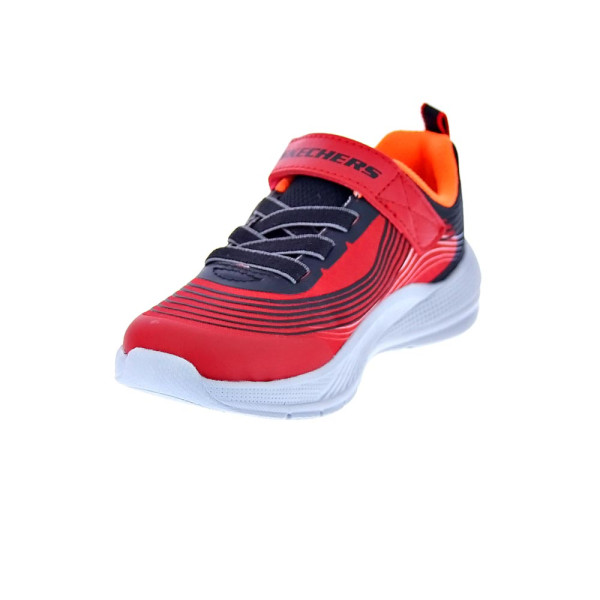 Zapatillas Skechers zapatos Niño modelo Microspec Advance Rojo Velcro