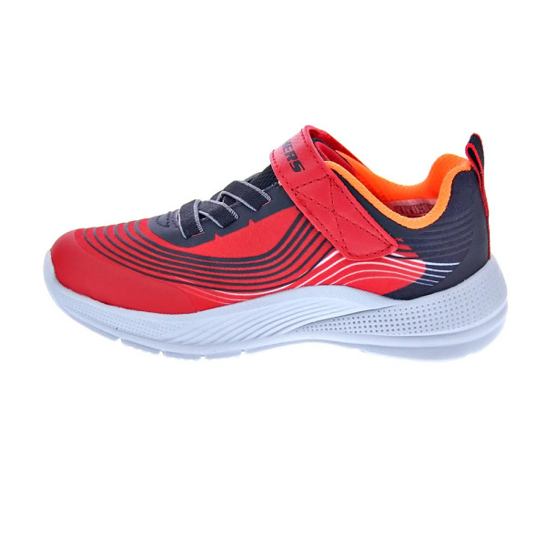 Zapatillas Skechers zapatos Niño modelo Microspec Advance Rojo Velcro