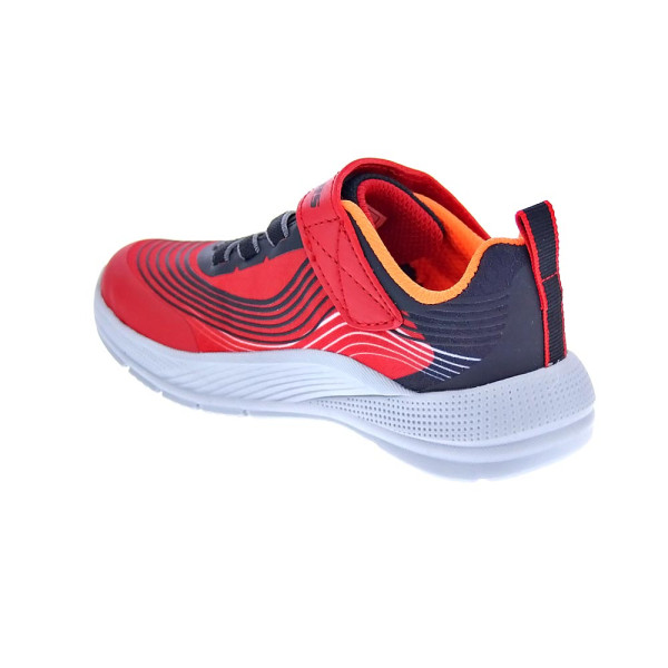 Zapatillas Skechers zapatos Niño modelo Microspec Advance Rojo Velcro