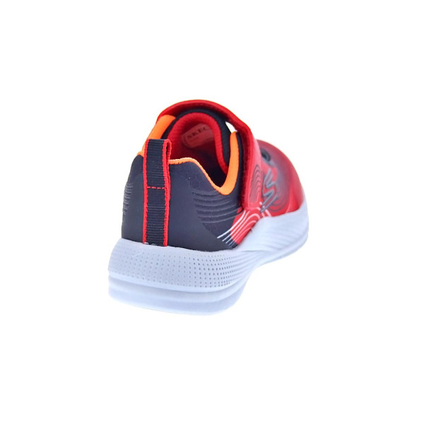Zapatillas Skechers zapatos Niño modelo Microspec Advance Rojo Velcro