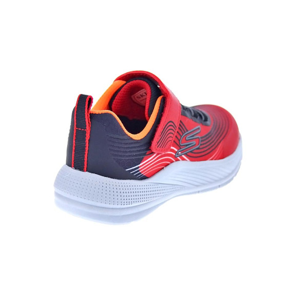 Zapatillas Skechers zapatos Niño modelo Microspec Advance Rojo Velcro