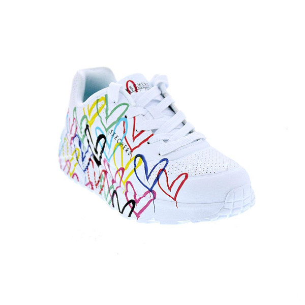 Zapatillas Skechers zapatos Niña modelo Street Blanco Cordón