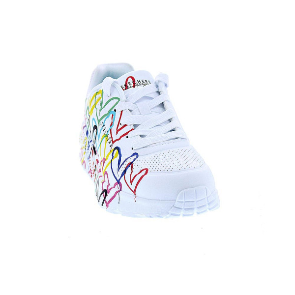 Zapatillas Skechers zapatos Niña modelo Street Blanco Cordón