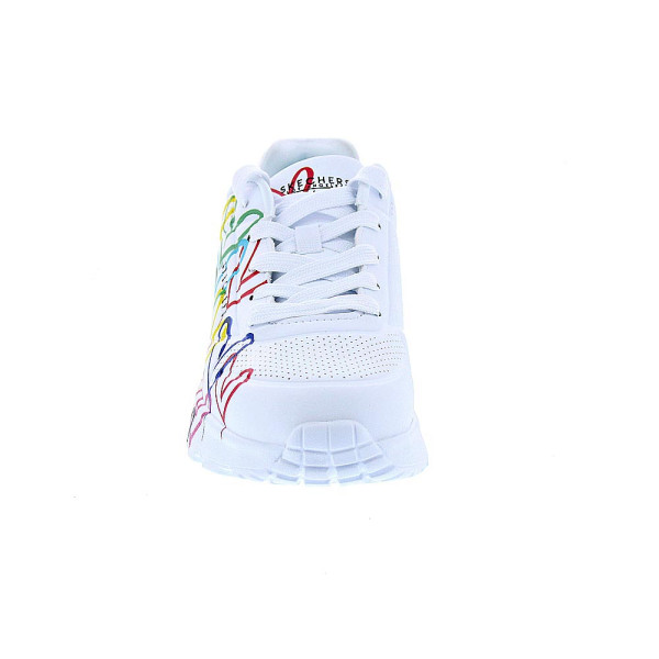 Zapatillas Skechers zapatos Niña modelo Street Blanco Cordón