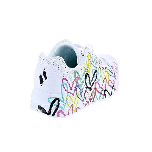 Zapatillas Skechers zapatos Niña modelo Street Blanco Cordón