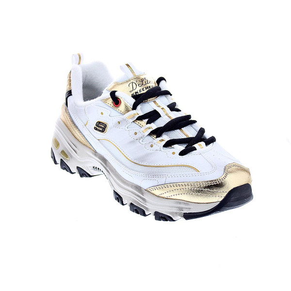 Zapatillas Skechers zapatos Mujer modelo D Lites Blanco Cordón