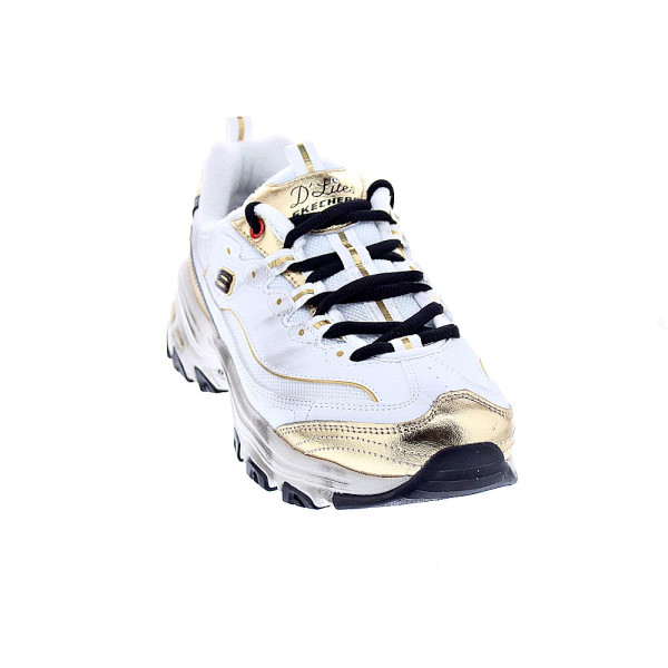 Zapatillas Skechers zapatos Mujer modelo D Lites Blanco Cordón