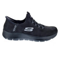Zapatillas Skechers zapatos Mujer modelo Summits Slip-ins Negro Elástico