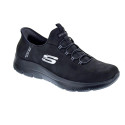 Zapatillas Skechers zapatos Mujer modelo Summits Slip-ins Negro Elástico