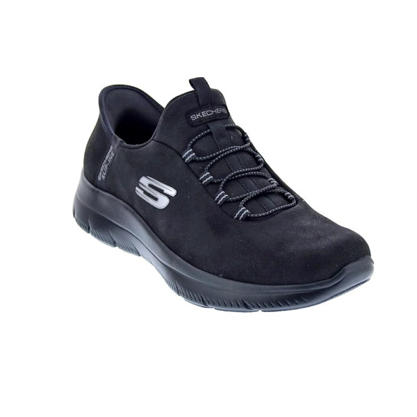 Zapatillas Skechers zapatos Mujer modelo Summits Slip-ins Negro Elástico