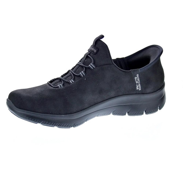 Zapatillas Skechers zapatos Mujer modelo Summits Slip-ins Negro Elástico