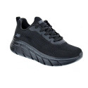 Zapatillas Skechers zapatos Mujer modelo Bobs Sport 117385 BBK Negro Cordón