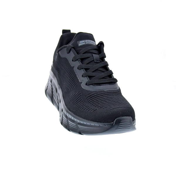 Zapatillas Skechers zapatos Mujer modelo Bobs Sport 117385 BBK Negro Cordón
