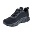 Zapatillas Skechers zapatos Mujer modelo Bobs Sport 117385 BBK Negro Cordón