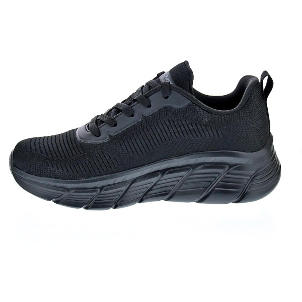 Zapatillas Skechers zapatos Mujer modelo Bobs Sport 117385 BBK Negro Cordón