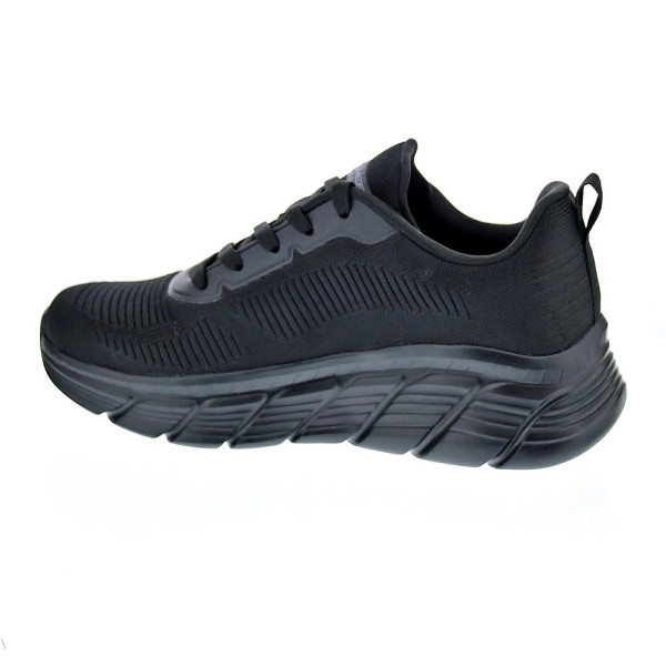 Zapatillas Skechers zapatos Mujer modelo Bobs Sport 117385 BBK Negro Cordón