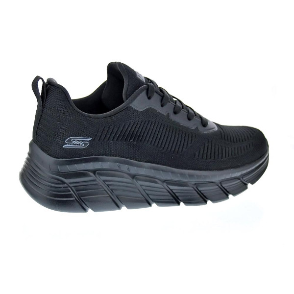 Zapatillas Skechers zapatos Mujer modelo Bobs Sport 117385 BBK Negro Cordón