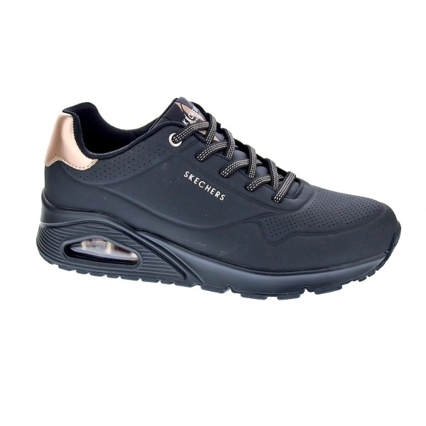 Zapatillas Skechers zapatos Mujer modelo Street Negro Cordón