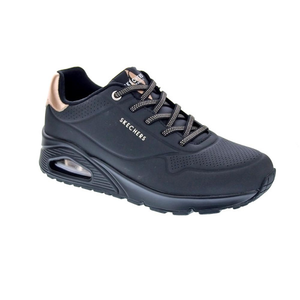 Zapatillas Skechers zapatos Mujer modelo Street Negro Cordón