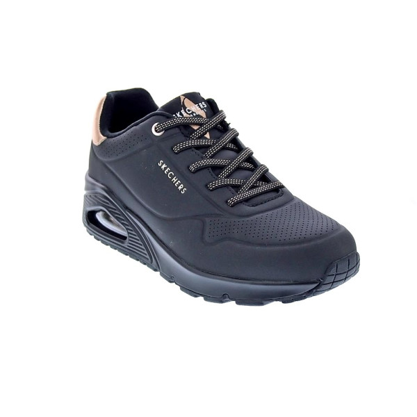 Zapatillas Skechers zapatos Mujer modelo Street Negro Cordón