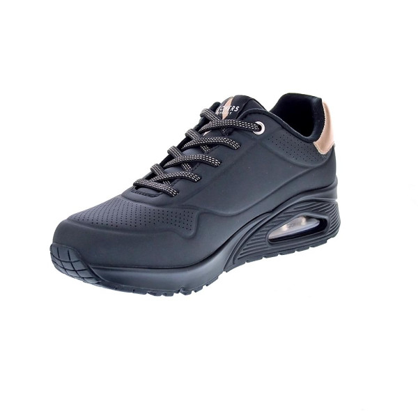Zapatillas Skechers zapatos Mujer modelo Street Negro Cordón