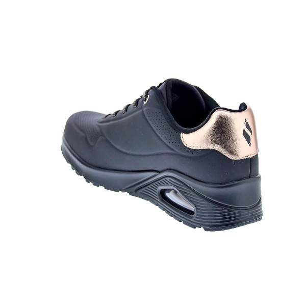 Zapatillas Skechers zapatos Mujer modelo Street Negro Cordón