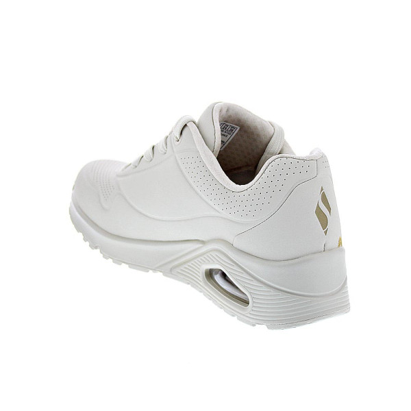 Zapatillas Skechers zapatos Mujer modelo Golden Heart Beige Cordón