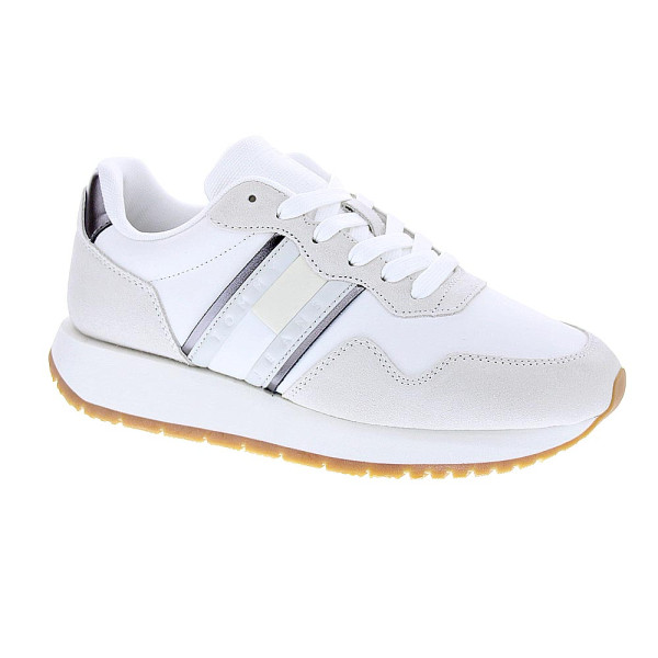 Zapatillas Tommy Hilfiger zapatos Mujer modelo Eva Runner Blanco Cordón